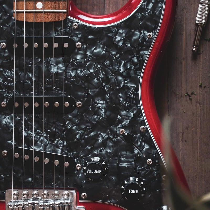 MAXCHEER Alnico 5 Strat Pickup Single Coil Pickups Guitar Neck/Middle/Bridge Pickup for Strat Squier Electric Guitar (Black) - Image 3